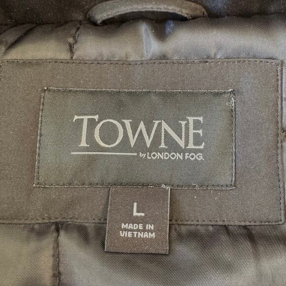 TOWNE By London Fog Field Coat Men's Size L Black Insulated Jacket NWOT - Picture 14 of 16